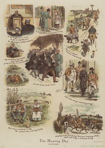 O dia da caça (cromolitografia) de English School