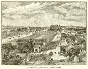 O Palácio Imperial, Pekin, olhando para o norte de English School