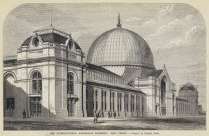 O Edifício da Exposição Internacional, Frente Leste (gravura) de English School