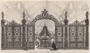 A exposição internacional; Coalbrookdale Gales e Tribunal de English School