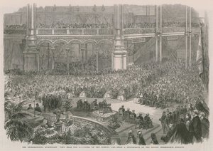 A exposição internacional; Vista da Orquestra no dia da inauguração de English School