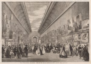 A exposição internacional; Vista da galeria de fotos em inglês de English School