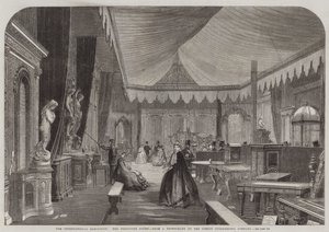 A Exposição Internacional, o Tribunal do Móvel (gravura) de English School