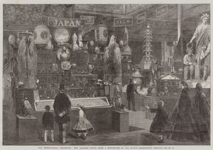 A Exposição Internacional, a Corte Japonesa (gravura) de English School