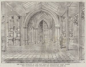 O Jubileu de Sua Majestade a Rainha (litho) de English School