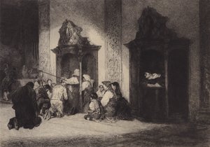 O Confessor Gentil (litografia) de English School