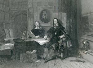 O rei e o hyde em Oxford, por J. T Willmore, 1844 de English School