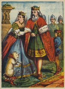 O rei e a princesa visitam o marquês de English School