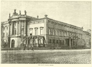 O Palácio dos Reis, Berlim, março de 1871 de English School