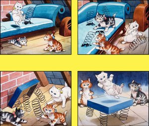 Trampolim do gatinho de English School