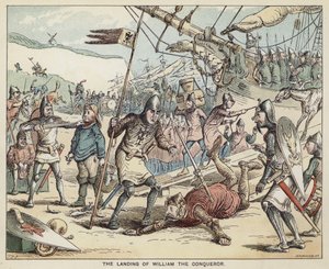 O desembarque de Guilherme, o Conquistador de English School