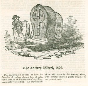 A última loteria A roda da loteria, 1826 de English School