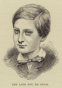 The Late Duc de Guise (gravura) de English School