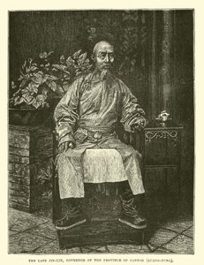 O falecido Jin-Lin, governador da província de Cantão, Quang-Tung de English School