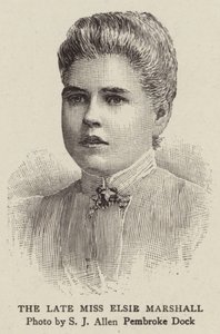 The Late Miss Elsie Marshall (gravura) de English School