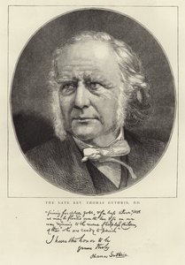 O falecido Rev Thomas Guthrie