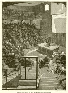 Sala de palestras na Royal Institution, Londres de English School