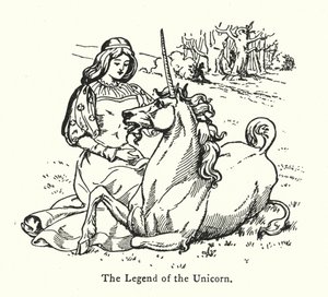 A Lenda do Unicórnio (gravura) de English School