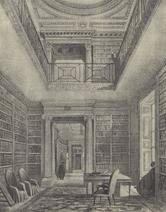 A Biblioteca, 1844 (gravura) de English School