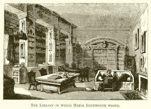 A biblioteca em que Maria Edgeworth escreveu de English School