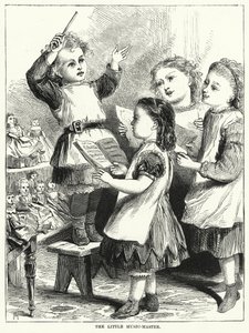 O pequeno mestre da música (gravura) de English School