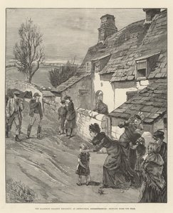 A Explosão da Colisaria Llanerch, em Abersychan, Monmouthshire, trazendo para casa os mortos (gravura) de English School