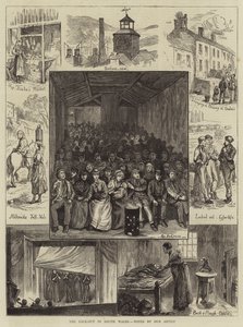 The Lock-Out in South Wales, Notes by our Artist (gravura) de English School