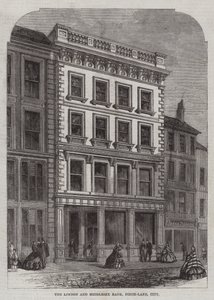 The London and Middlesex Bank, Finch-Lane, City (gravura) de English School