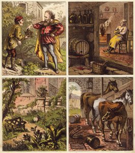 O Caixão Mágico (litografia a cores) de English School