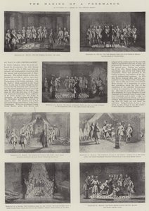 A Criação de um Maçoneiro (litho) de English School