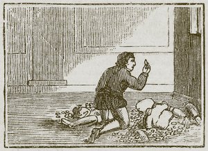 O homem e o seu Deus de madeira (gravura) de English School