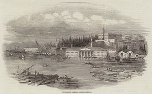 O Arsenal Marinho, Constantinopla (gravura) de English School
