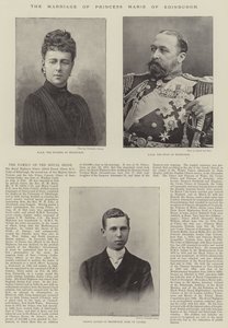 O Casamento da Princesa Maria de Edimburgo (gravura) de English School