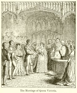 O casamento da rainha Vitória de English School
