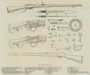 A Espingarda Martini-Henry (gravura) de English School