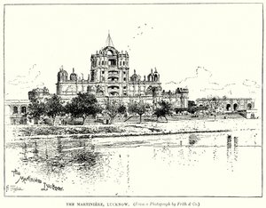 A Martiniere, Lucknow (gravura) de English School