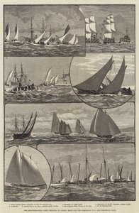 Regata da Frota Mediterrânica em Palma, Corrida para a Taça do Almirante (gravura) de English School