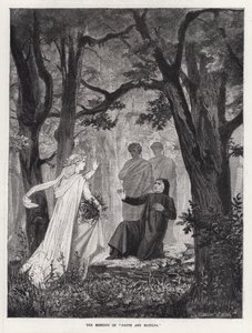 O Encontro de "Dante e Matilda" (gravura) de English School