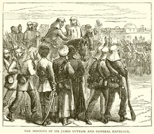 O Encontro de Sir James Outram e General Havelock de English School