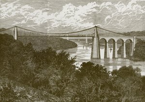 A ponte de suspensão de Menai de English School