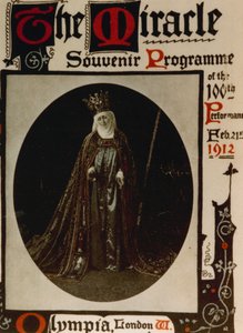 O milagre produzido em Olympia por Max Reinhardt em 1912 com um elenco de 1500. Programa de English School