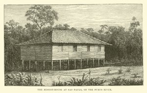 A casa missionária em São Paulo, no rio Purus de English School