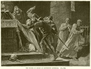 O assassinato de Backet em Canterbury Canthdeal de English School