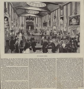 The Napoleon Museum, The Egyptian Hall, Londres (gravura) de English School
