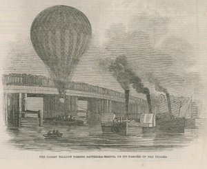 O balão de Nassau, passando pela Ponte Battersea de English School