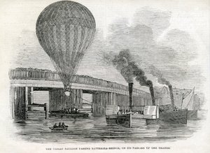 O balão de Nassau, passando pela Ponte Battersea de English School