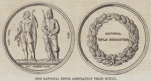 Medalha do Prémio da Associação Nacional da Espingarda (gravura) de English School