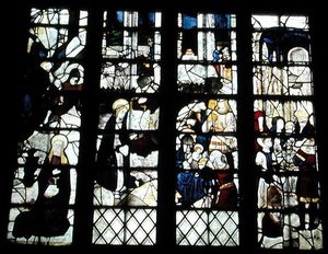 A Natividade, Adoração dos Magos e a Apresentação no Templo, c.1500 (detalhe ver também 18566) de English School