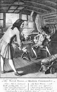 A enfermeira naval, ou comandante moderno, 1750 de English School