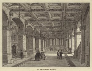 O Museu da Nova Cidade, Guildhall (gravura) de English School